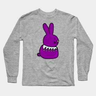 Purple Bunny Rabbit for Easter Long Sleeve T-Shirt